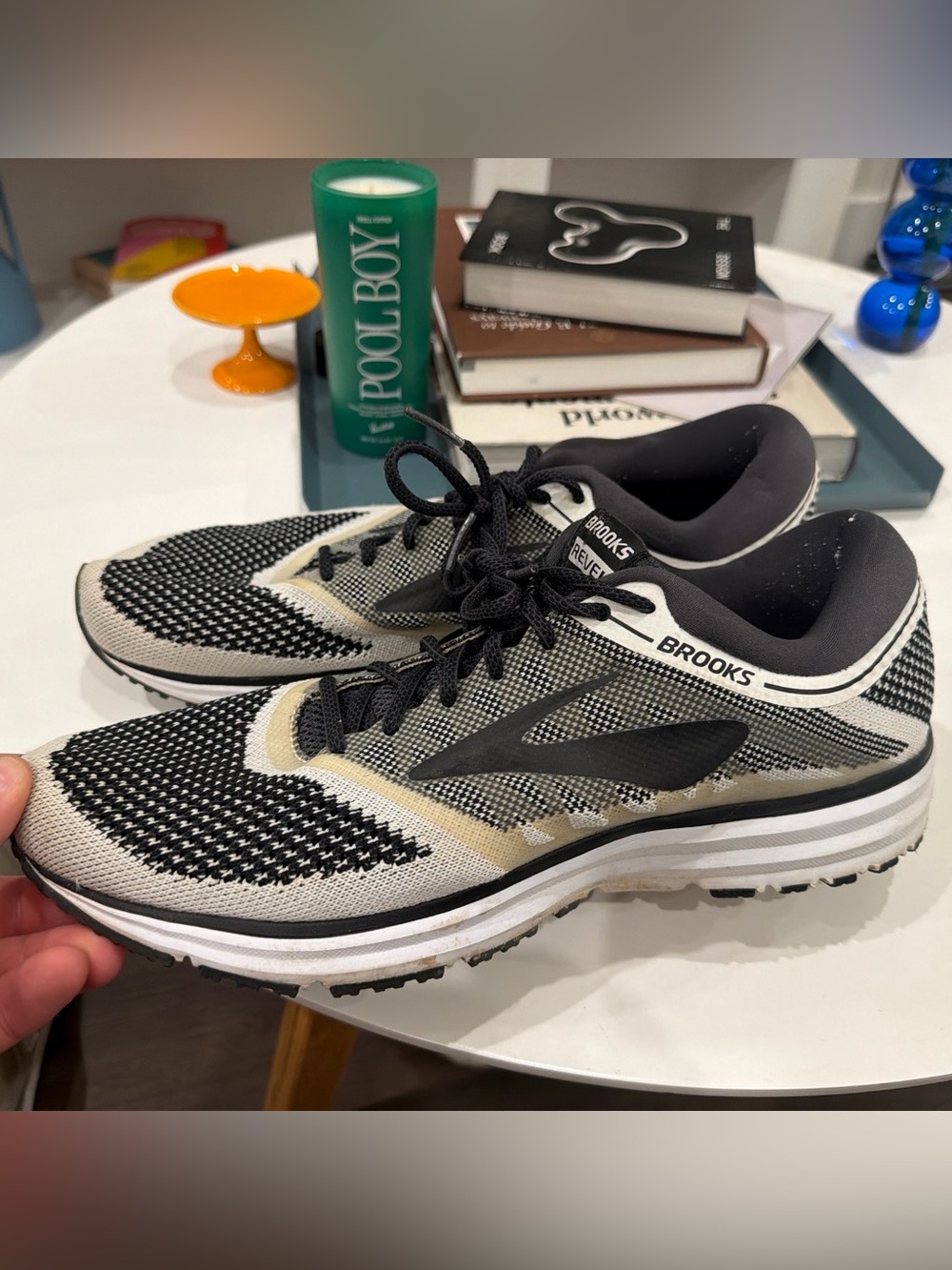 Brooks Neutral Running Shoes in Black & Cream